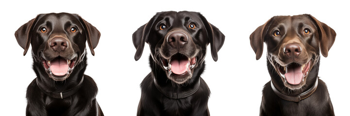 Labrador smiles at the camera