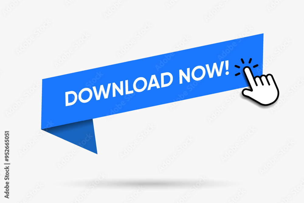 Aufkleber 3D download button icon. Upload icon. Down arrow bottom side symbol. Click here button. Save cloud icon push button for UI UX, website, mobile application.