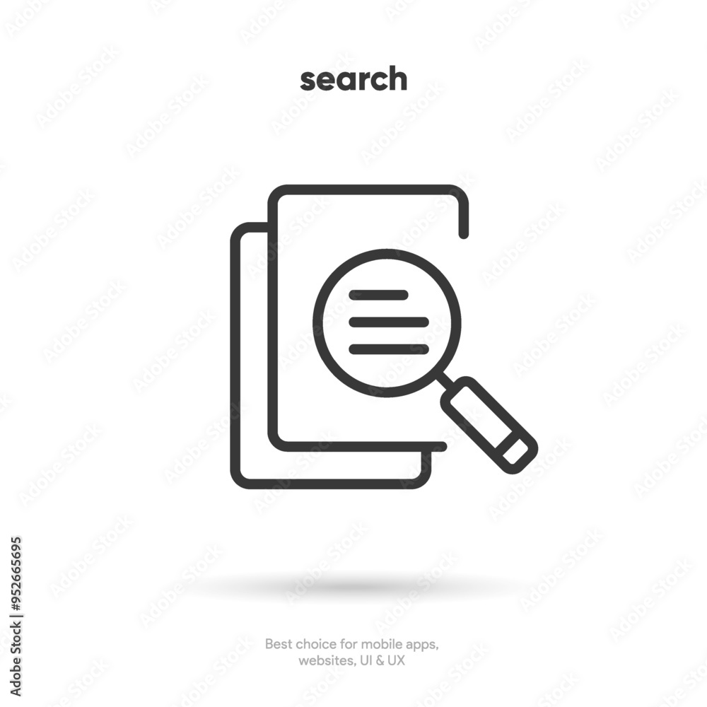 Leinwandbilder Search Bar with suggestions for UI UX design and web site. Search Address and navigation bar icon. Collection of search form templates for websites. Search engine web browser window template.