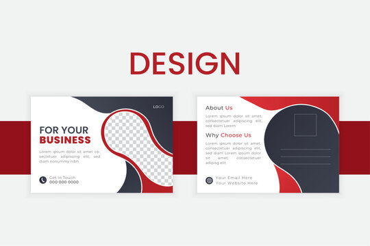 Creative modern business postcard design or EDDM Postcard Design template
