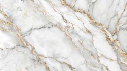 Fototapeta premium Elegant white marble background with subtle grey veins and soft gloss, creating a sophisticated texture and layout for upscale designs and luxury products.
