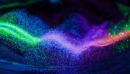 カラフルな粉塵