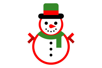 snowman with red hat