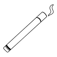 Cigarette Vector Illustration on White Background