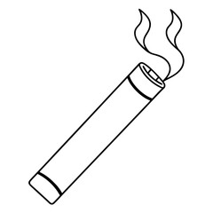 Cigarette Vector Illustration on White Background