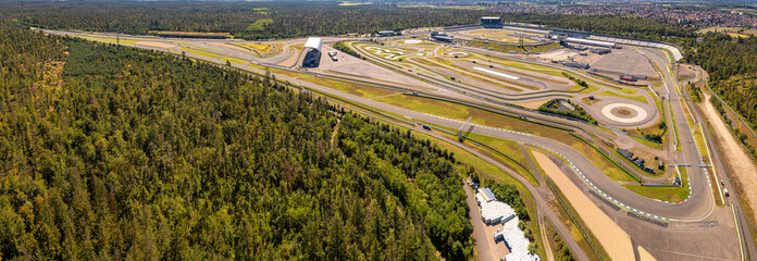 hockenheimring international f1 racetrack germany aerial view north east to south west