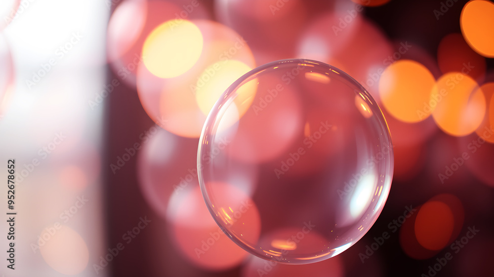 Aufkleber a series of overlapping translucent spheres with a soft, ethereal glow, radiating light in different