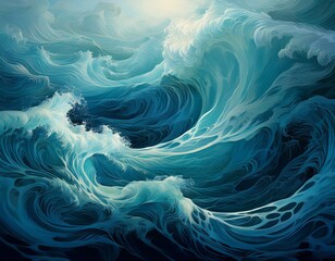 Obraz premium Calm Ocean Layers