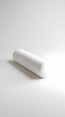 Fototapeta premium Essential White Foam Roller on Pristine Studio Background