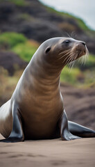 Fototapeta premium Sealion close up