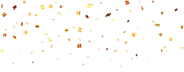 3D Party Gold Confetti