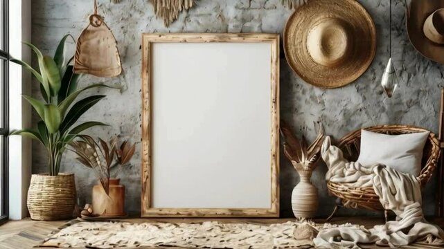 photo frame with flowers