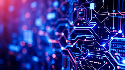 Abstract Digital Network Background