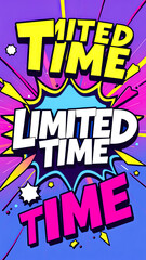 Limited Time Offer - Comic Book Style Banner
