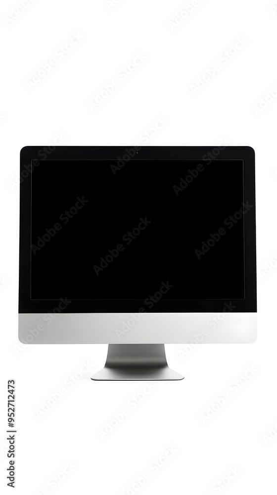 Aufkleber sleek and minimal modern desktop computer in crisp high definition