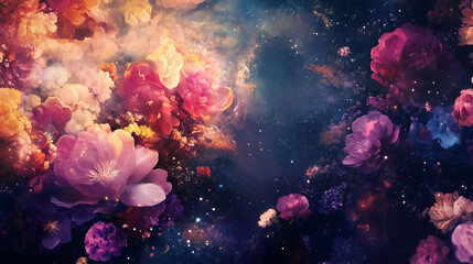 花のイラスト背景