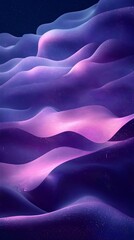 Obraz premium Abstract waves of purple and pink create a dreamy and ethereal scene.