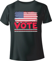 Vote Typography T-Shirt Design