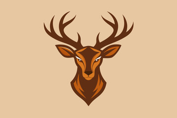 Fototapeta premium deer head vector