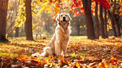 an elegant Golden Retriever 