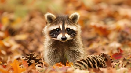 Obraz premium an adorable raccoon 