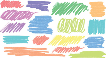 set of hand drawn splashes