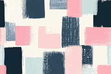 Fototapeta premium Abstract pastel brush strokes pattern on canvas