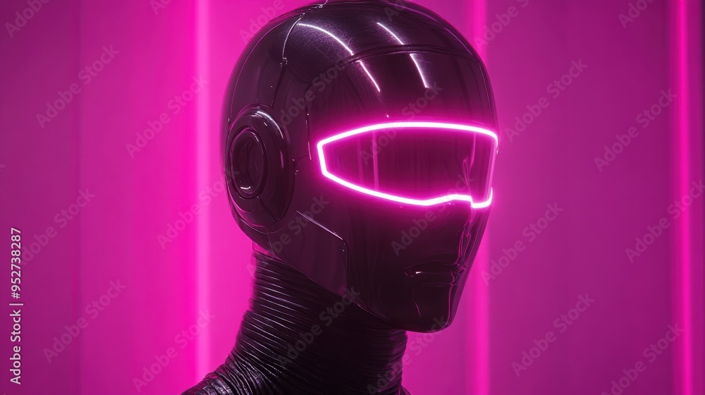 Poster 3d render of an abstract minimal futuristic concept with a mannequin body part isolated on a dark ul