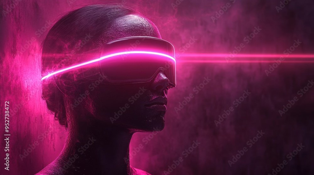 Poster 3d render of an abstract minimal futuristic concept with a mannequin body part isolated on a dark ul