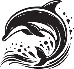 Dolphin Silhouette Vector Illustration