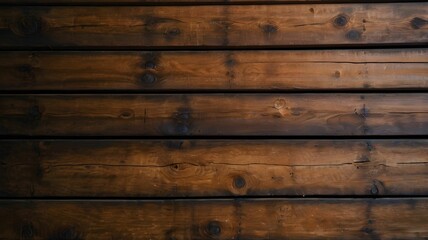 Obraz premium Closed up of Big Brown wood plank wall texture background 