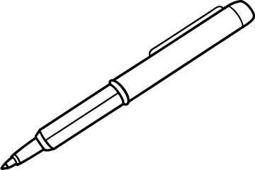 Minimalist Pen Art Vector Design