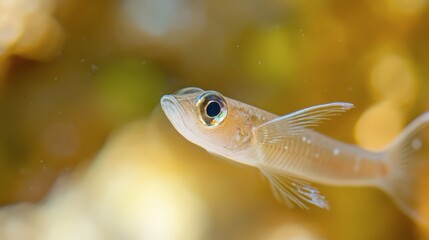 Small fish swimming gracefully in shallow waters during daylight hours