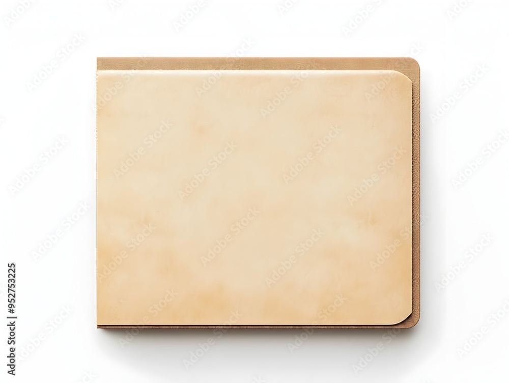 Poster minimalist white folder on plain background with soft lighting for scandinavian inspired design
