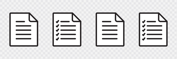 Paper documents icons.