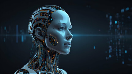 Futuristic Digital Representation of Artificial Intelligence Technology
