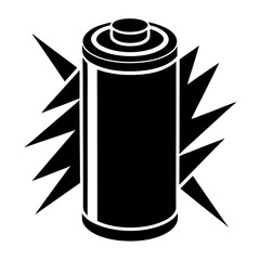 Battery Silhouette Vector Design