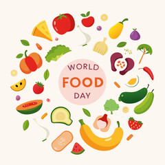 World food day event illustrated concept  on a isolated white background (10)