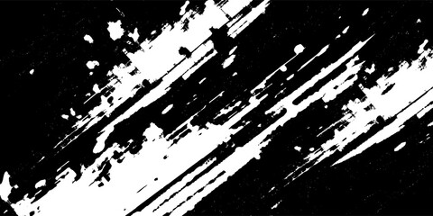 black grunge stripes abstract banner design. Geometric tech vector background