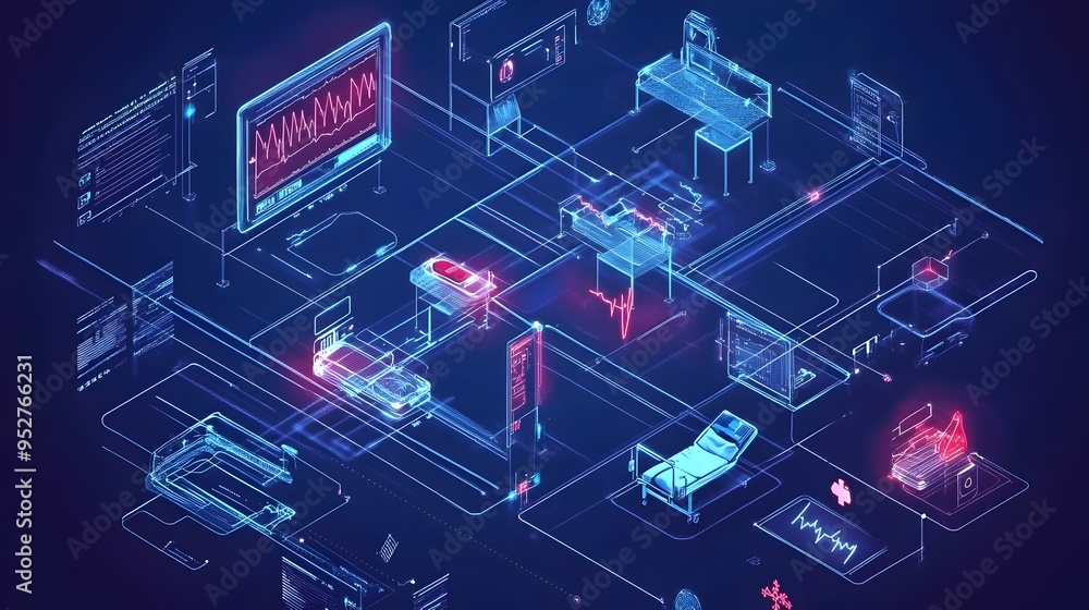 Poster iot powered remote patient vitals tracking for real time healthcare monitoring innovative graphic sh