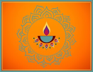 Diwali Greeting Card Design 
