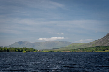 Panoramic views in Connemara National Park. County Galway, Ireland.