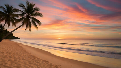 sunset at the beach