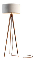 Classic Abstract Floor Lamp. Front View. Isolated Interior Design Template. Ai Generative