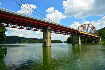 津久井湖　三井大橋　神奈川県相模原市の風景