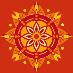 mandala Traditional and Cultural Kolam mandala vector