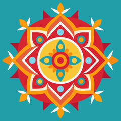 mandala Traditional and Cultural Kolam mandala vector