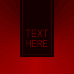 Red and black minimalist background template for banners and posters