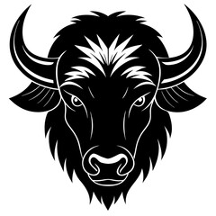 Bison Silhouette Vector Art