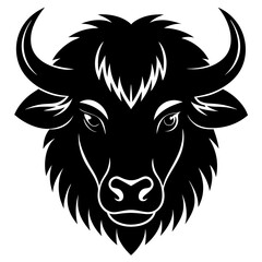 Bison Silhouette Vector Art